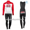 Set Fietsshirt Lange Mouw + Lange Koersbroek 2018 Lotto Soudal N001 Winter Thermal Fleece